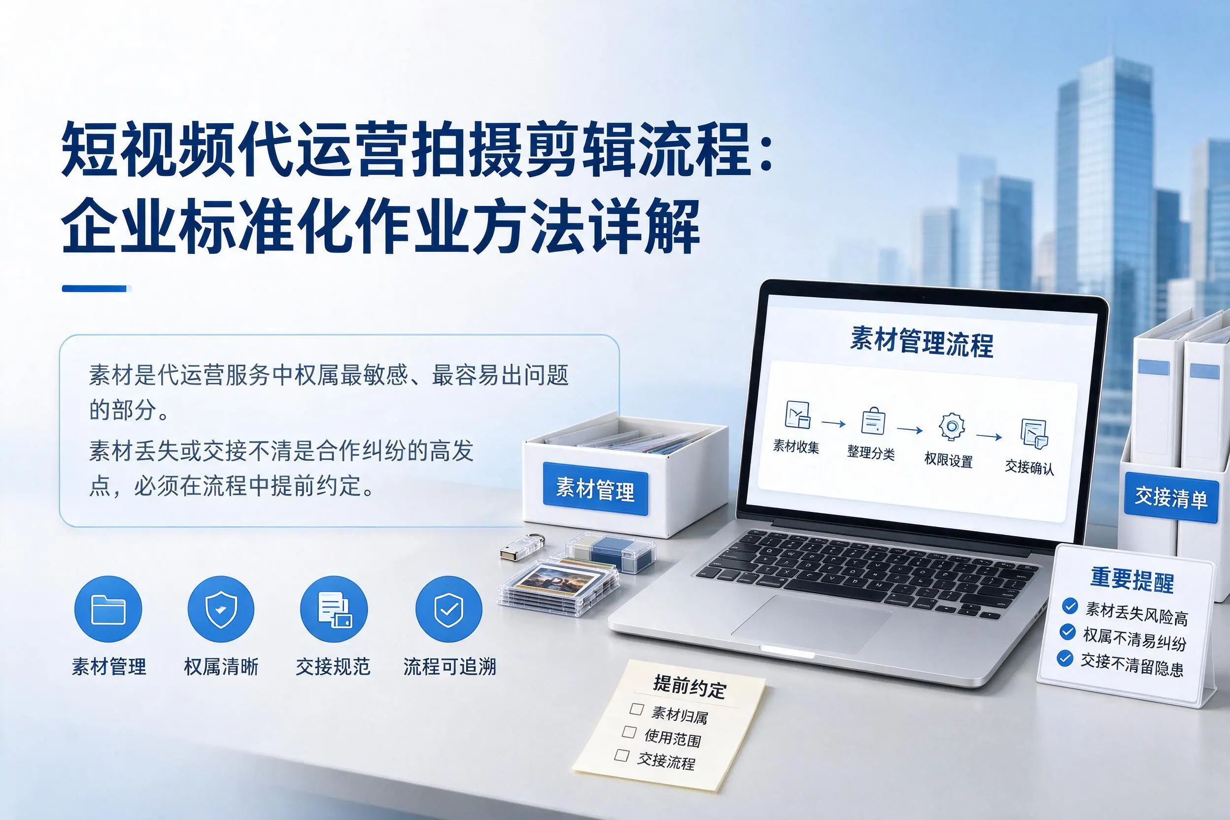 短视频代运营拍摄剪辑流程:五家渠企业标准化作业方法详解