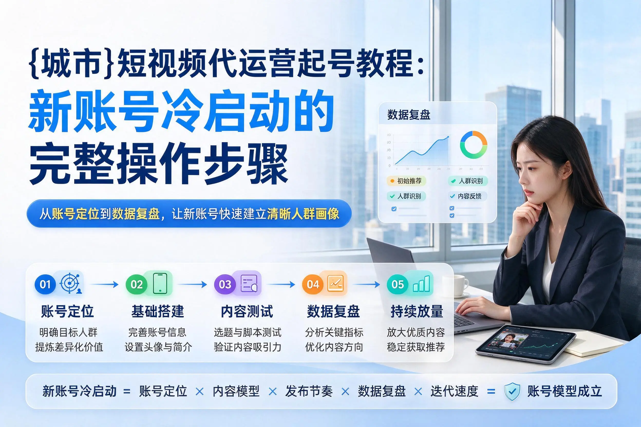 五家渠短视频代运营起号教程：新账号冷启动的完整操作步骤