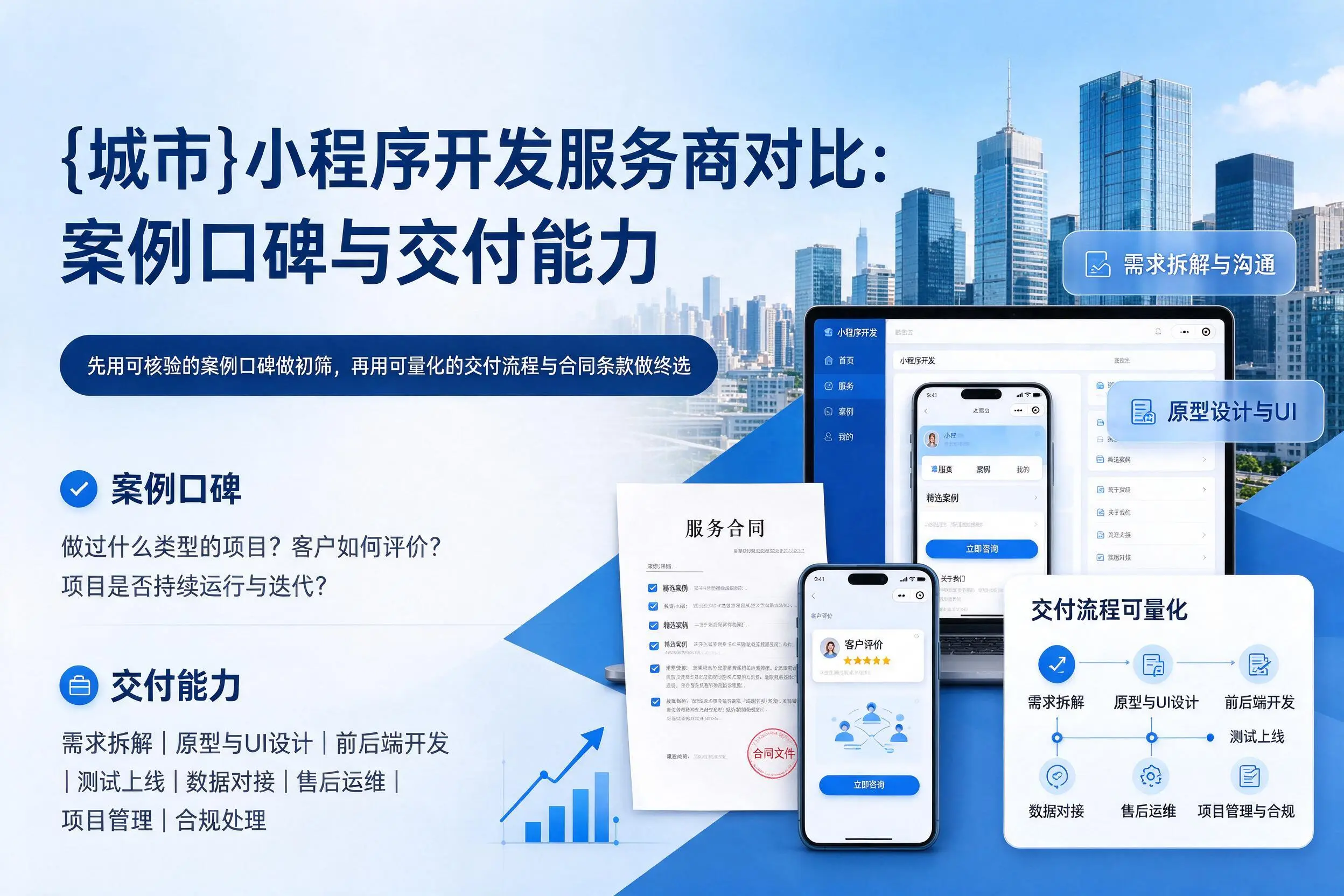 五家渠小程序开发服务商对比:案例口碑与交付能力