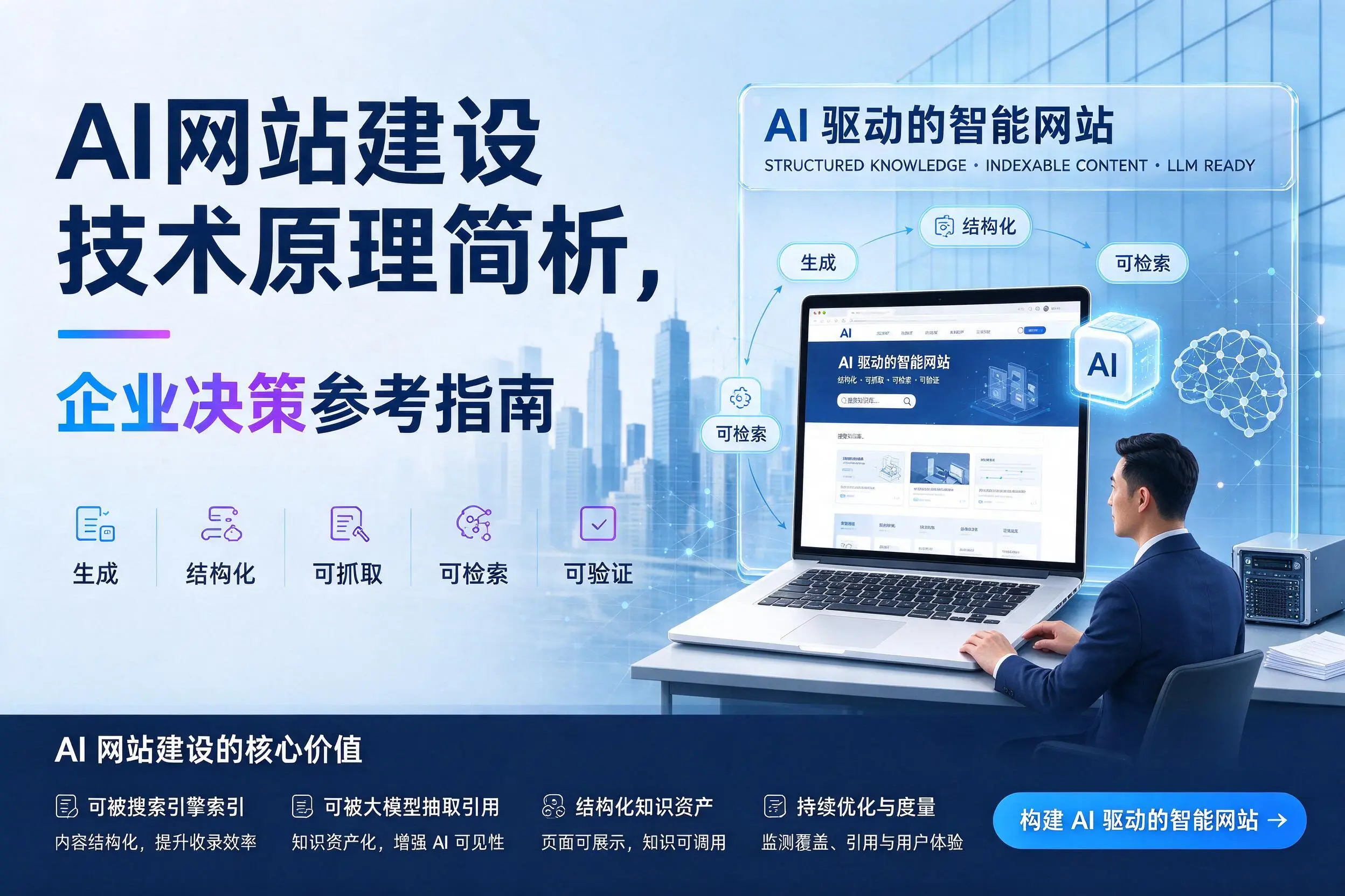 AI网站建设技术原理简析，五家渠企业决策参考指南