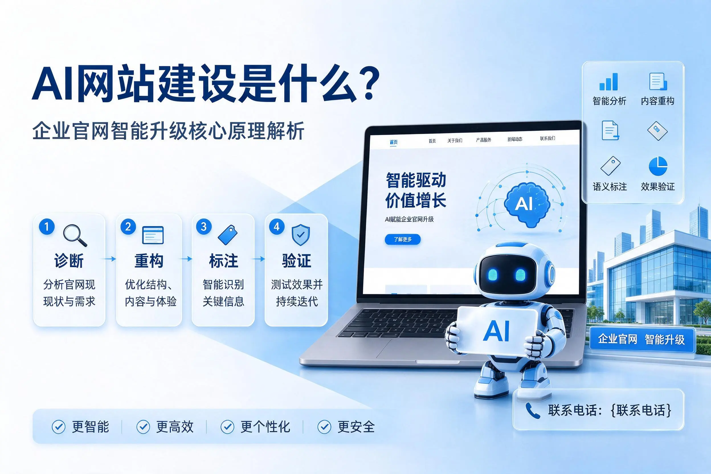 AI网站建设是什么?五家渠企业官网智能升级核心原理解析
